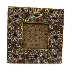 Beaded Mosaic Picture Frame 3.5x3.5 Pier 1 Imports Multicolor Accents Decorative